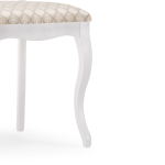 Стул деревянный Woodville Фабиано белый, бежевый, ножки белые