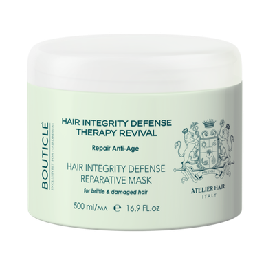 Укрепляющая восстанавливающая маска для истонченных, хрупких и поврежденных волос - Bouticle Hair Integrity Defense Mask 500 мл