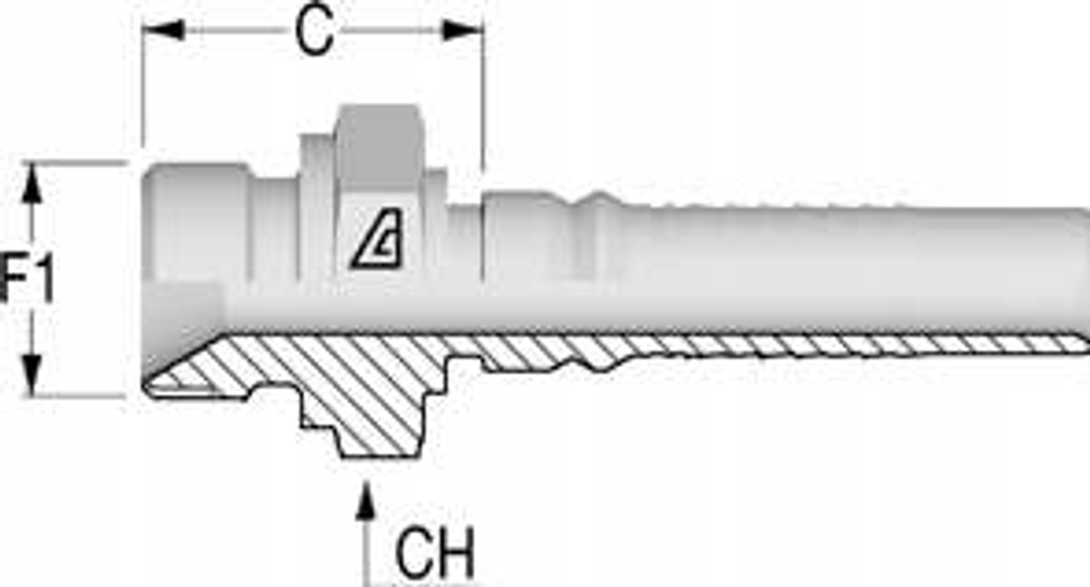 Фитинг DN 20 BSP (Ш) 3/4 Interlock