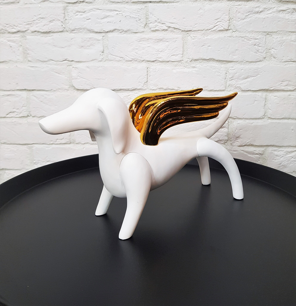 Статуэтка Angel dog white