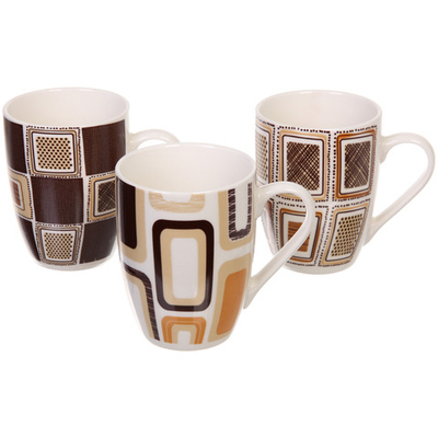 Кружка керамическая 350мл «Клетка»