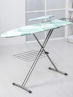 Доска гладильная Nika «Ника 3+», 122×35 см, два положения высоты 70,85 см, рисунок МИКС