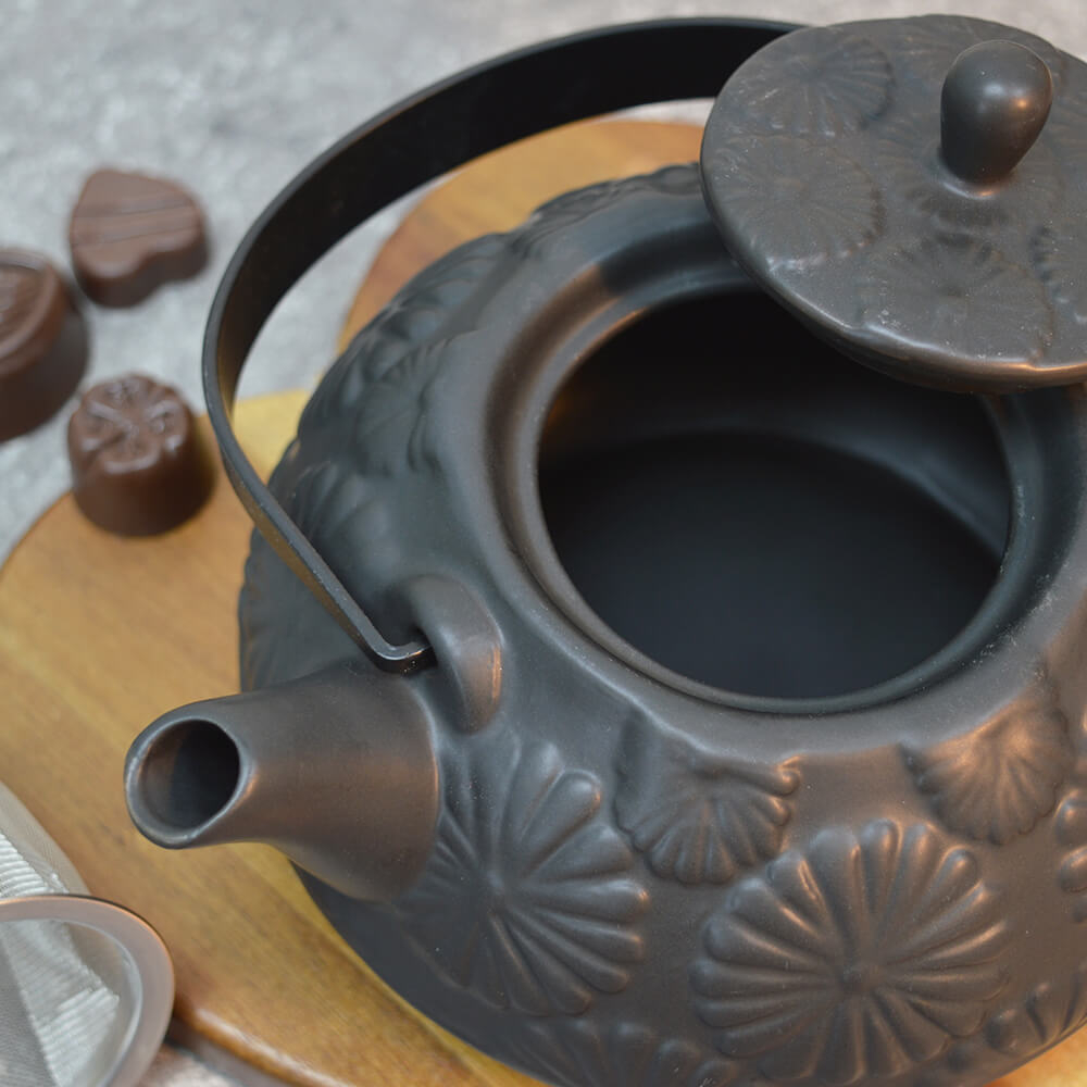 Чайник заварочный 0,65л черный, 60438