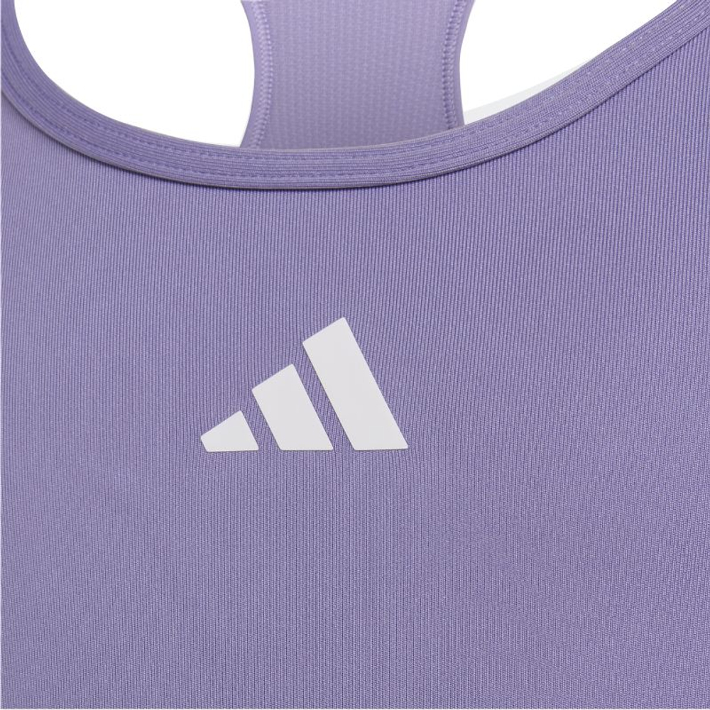 Топ для девочки теннисный Adidas Techfit Primelift React - magic lilac/white