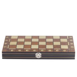 GAEM Игра настольная 3 в 1 (шахматы, шашки, нарды), L39 W19,5 H4 см