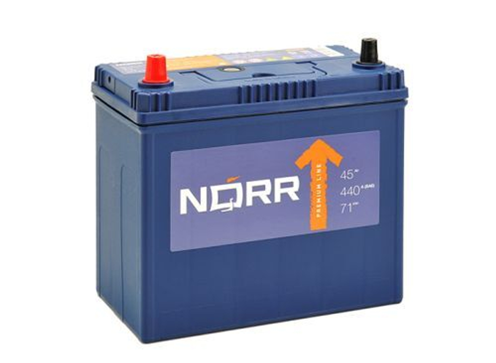 Аккумулятор 6СТ-45 VL, п.п., L+, NORR (JIS)