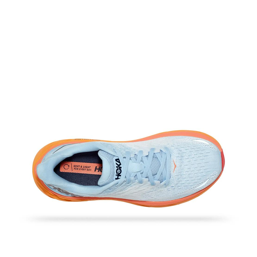 Кроссовки женские HOKA W CLIFTON 8  Summer Blue / Ice Flow