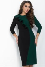 Платье Эванесса (черно-зеленое) П12749-35М LT Collection