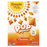 Simple Mills, Pop Mmms™, запеченные крекеры, вкус чеддера, 113 г (4 унции)