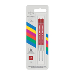 Стержень шариковый ParkerQuinkFlow Basic Z09 цвет Красный, 2шт., блистер