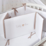 Комплект белья для классической кроватки Teddy Love 6 предметов цвет песочный
