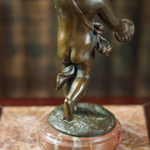 Бронзовая скульптура «Амур, играющий на цимбалах»