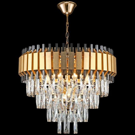 Люстра потолочная Reluce E27  02144-0.4-08 FGD+BK