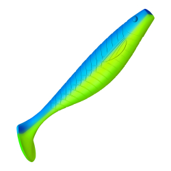 Приманка ZUB-PROVOCATOR 123мм(4,8")-5шт, (цвет 020) синий верх - желтый низ