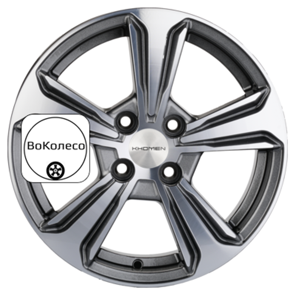6x15/4x100 ET50 D60,1 KHW1502 (Vesta) G-Silver-FP Khomen Wheels