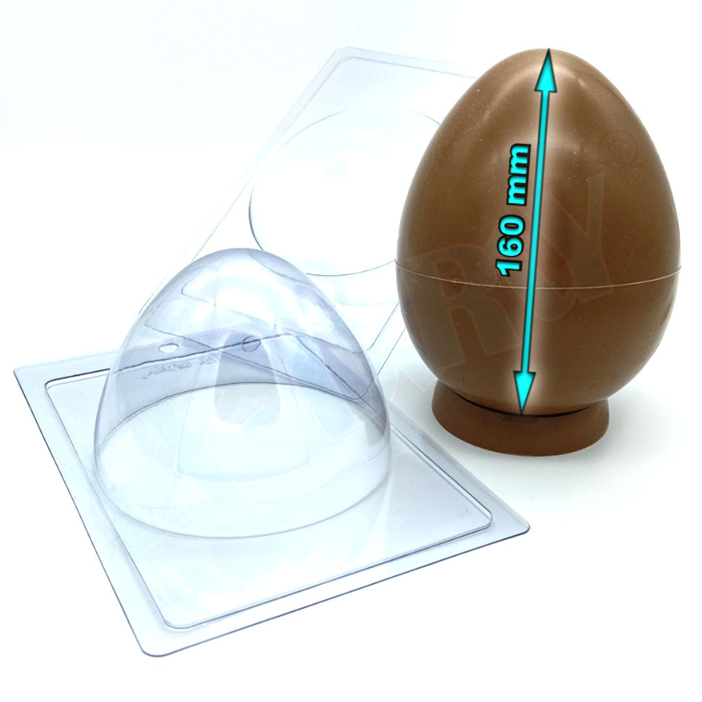 Форма для шоколада ЯЙЦО 3D h160 мм (верх+низ), пластик