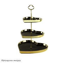 Lenardi 122-048 Трехъярусная этажерка MULTICOLOR в под.уп.(х6)Фарфор