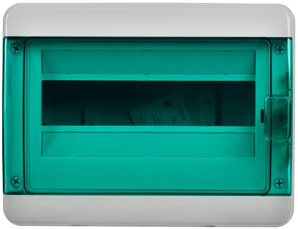 Корпус пластиковый КМПн-12 IP65 зеленая прозрачная дверь TEKFOR IEK