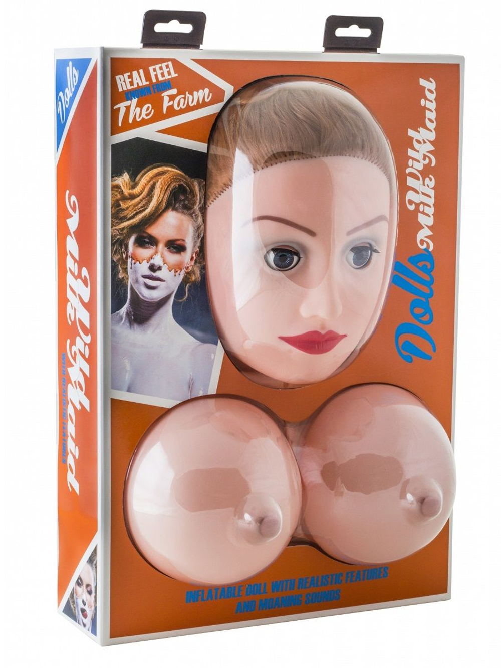 Секс-кукла с вибрацией Wild Milk Maid (Цвет: телесный)