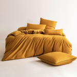 КПБ Однотонный Сатин Элитный на резинке OCER013, Евро, 4 наволочки, простынь 140*200*30