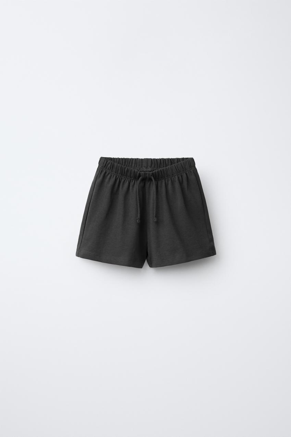 ZARA БАЗОВЫЕ ШОРТЫ, АНТРАЦИТОВО-СЕРЫЙ