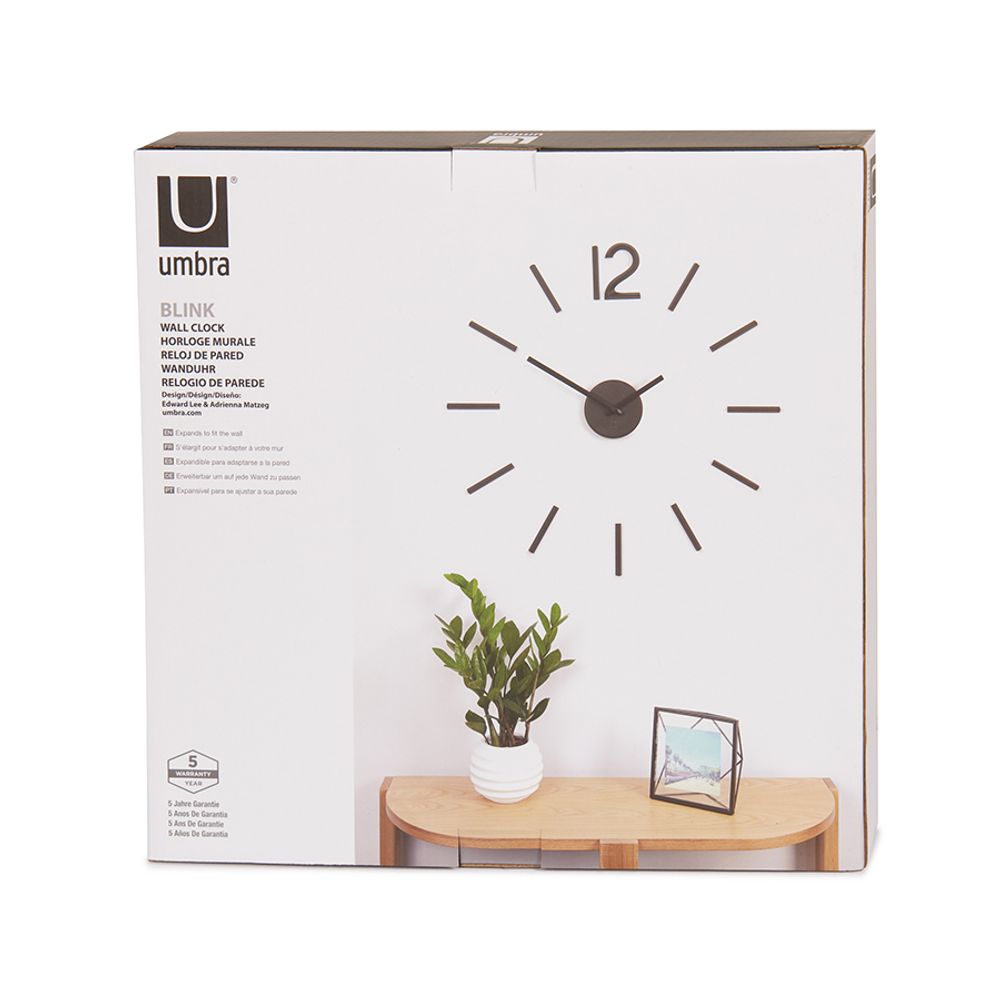 Часы настенные Blink, черные