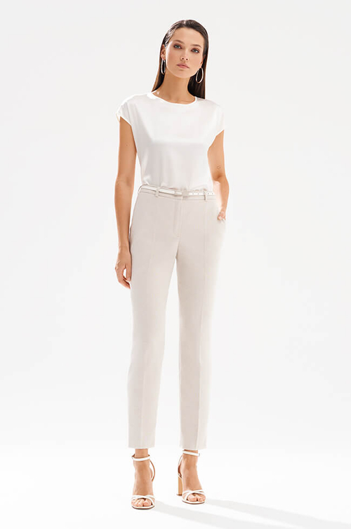 31237 Брюки женские (бежевый меланж)