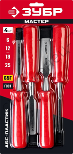 ЗУБР 4 шт, Набор стамесок (18094-H4)