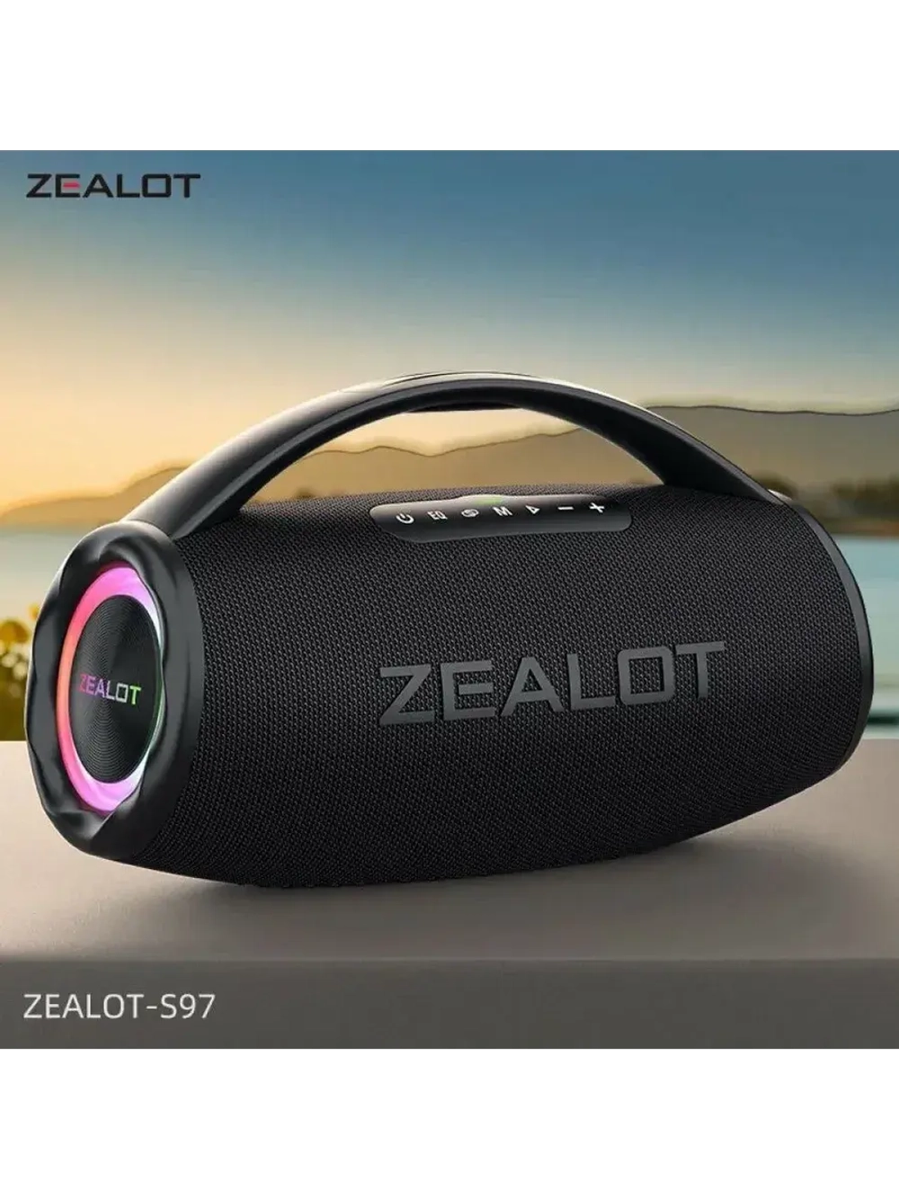 Портативная Bluetooth колонка Zealot S87 80W черный