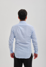 Рубашка мужская Лен LIGHT BLUE
