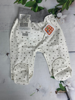 Ползунки-штанишки с закрытыми ножками на широкой резинке швы наружу 3311 (Цвет: Экрю, Размер: 62)