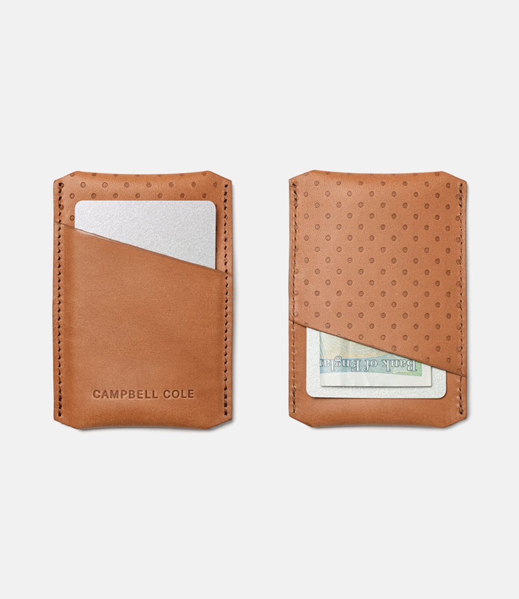 Campbell Cole Simple Card Holder Tan — картхолдер из кожи