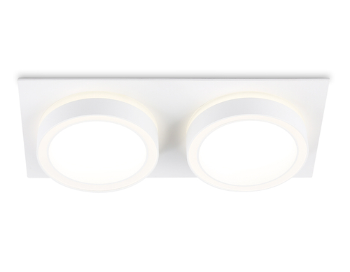 Светильник встраиваемый TN52423/2 WH/FR белый/белый матовый GX53 max 12W 210*105*45