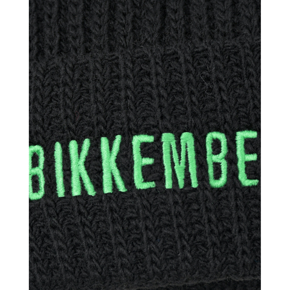 Шапка BIKKEMBERGS Черный/Зеленая вышивка: BIKKEMBERGS Мальчик