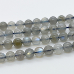 Лабрадор бусины, диаметр 6,5-6,7 мм, цена за 14-15 шт (1/4 нити)