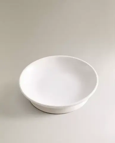 ZARA HOME МЫЛЬНИЦА ДЛЯ ВАННОЙ ИЗ КЕРАМИКИ, БЕЛЫЙ