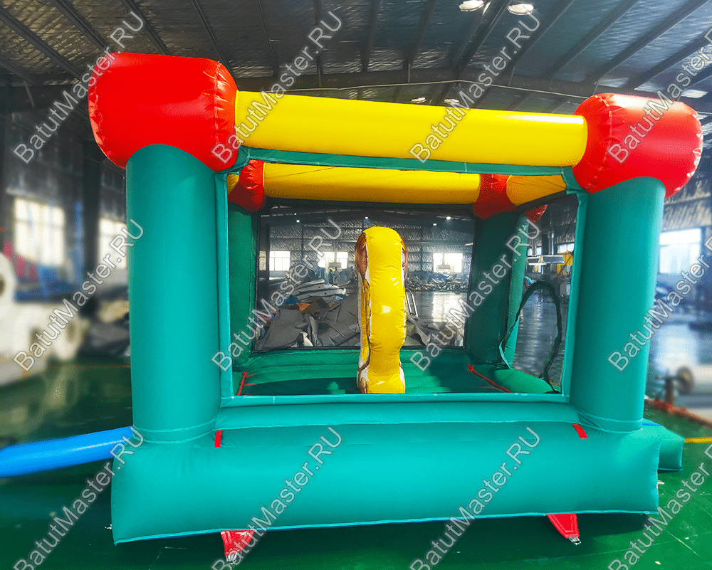 Детский надувной батут "Мини-замок" с горкой 2,8*2,1*1,7 м