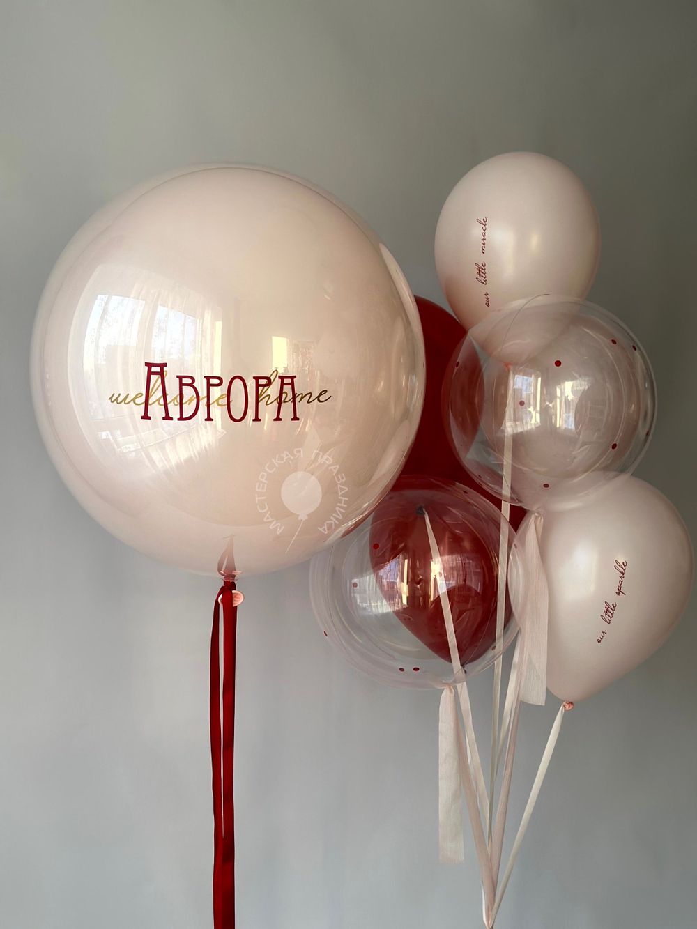 Воздушные шары на выписку для девочки №8877  Изображение3