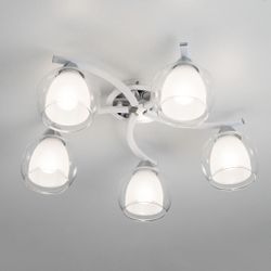 Citilux Кристи CL152150 Люстра потолочная Белая Хром