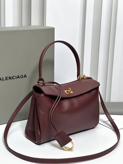 BALENCIAGA RODEO HANDBAG Бордовый