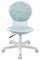 Кресло 1139 FW PL White велюр Bliss 10 голубой