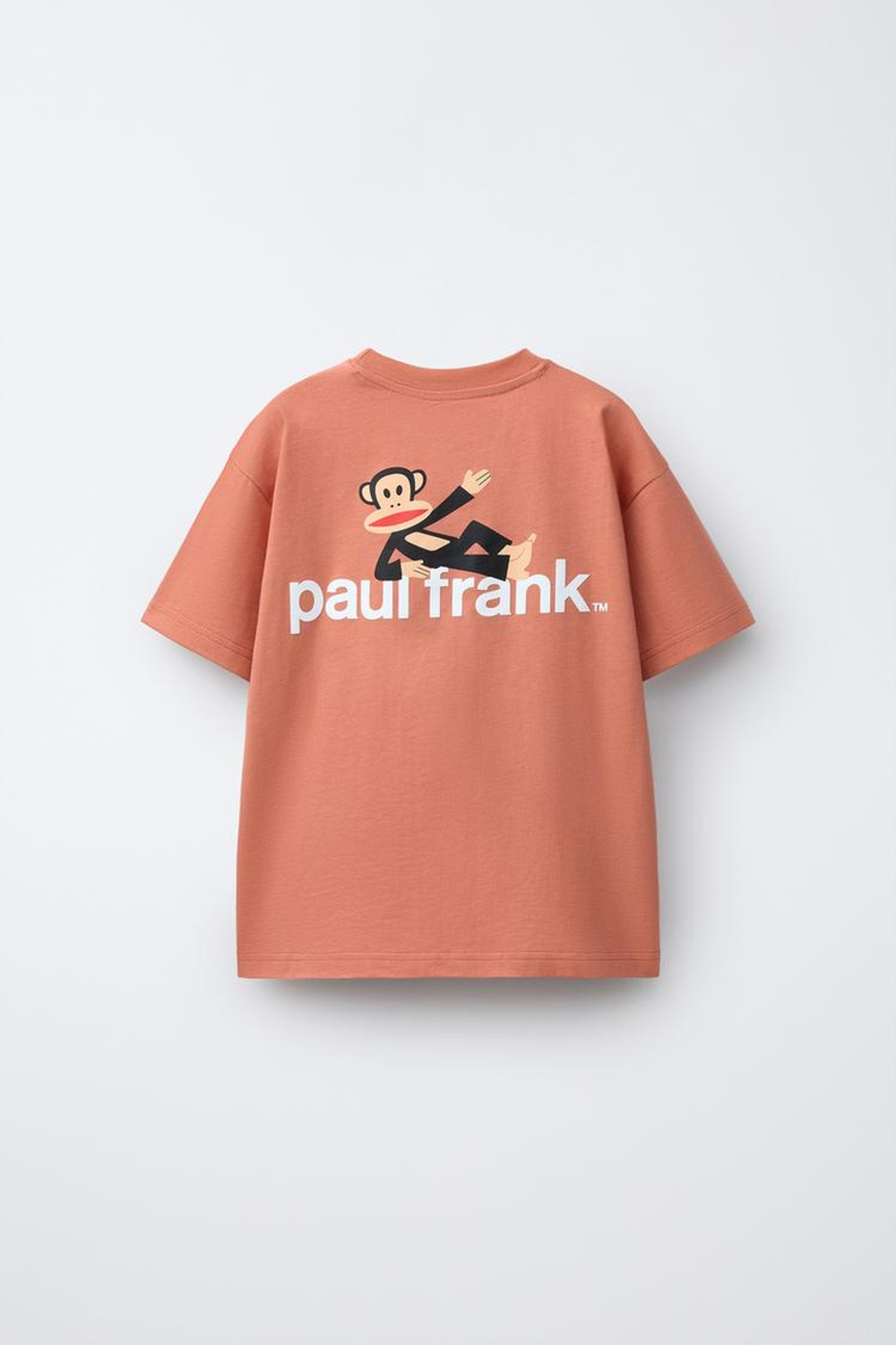 ZARA ФУТБОЛКА С ПРИНТОМ PAUL FRANK™, МЕДНЫЙ