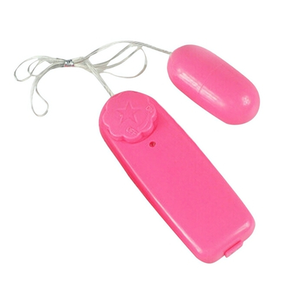 Вибро-яйцо на проводе с дистанционным пультом управления (розовое) (Цвет: розовый)