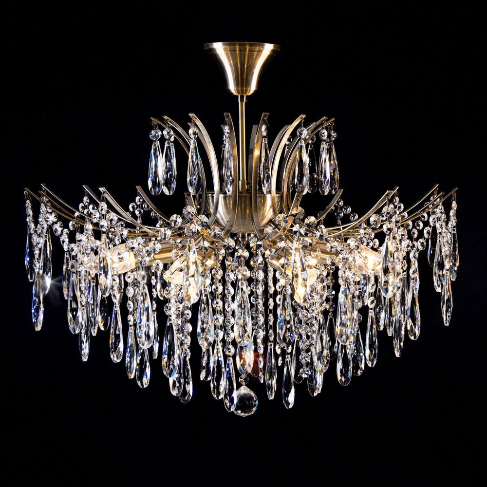 Citilux Селена CL302183 Люстра хрустальная Бронза