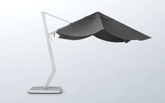 Зонт профессиональный Wing 3х3 м, тик, тортора. База и светильник в комплекте