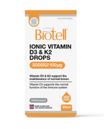 BioTell - Liquid Ionic Vitamin D3 & K2 - 5000 IU D3 30 ml