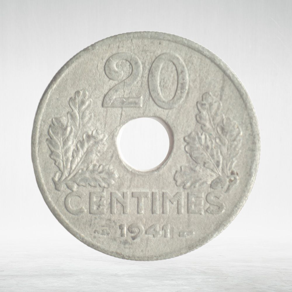France, 20 Centimes 1941 - Vichy French State, F