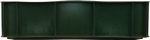 Ящик сплошной 430×330×110 мм, объем 12 л., арт.: 405, зелёный, код: 00433