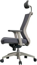Кресло эргономичное SCHAIRS AIREX AIRE-101W каркас белый, сетка IR05GY / ткань IT01GY серая