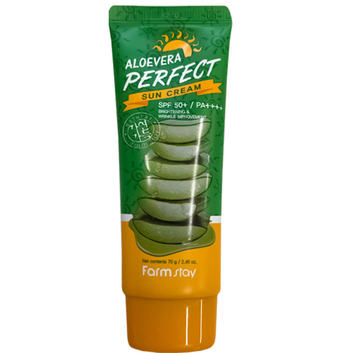 Солнцезащитный крем с алое FarmStay Aloe Vera Perfect Sun Cream SPF50+ PA+++ 70 г